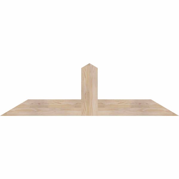 Ekena Millwork Portland Smooth Timber Gable Bracket, Douglas Fir, 60"W x 17"H x 1 1/2"D x 5 1/2"F, 7/12 Pitch GBW060X17X0206POR00SDF - main